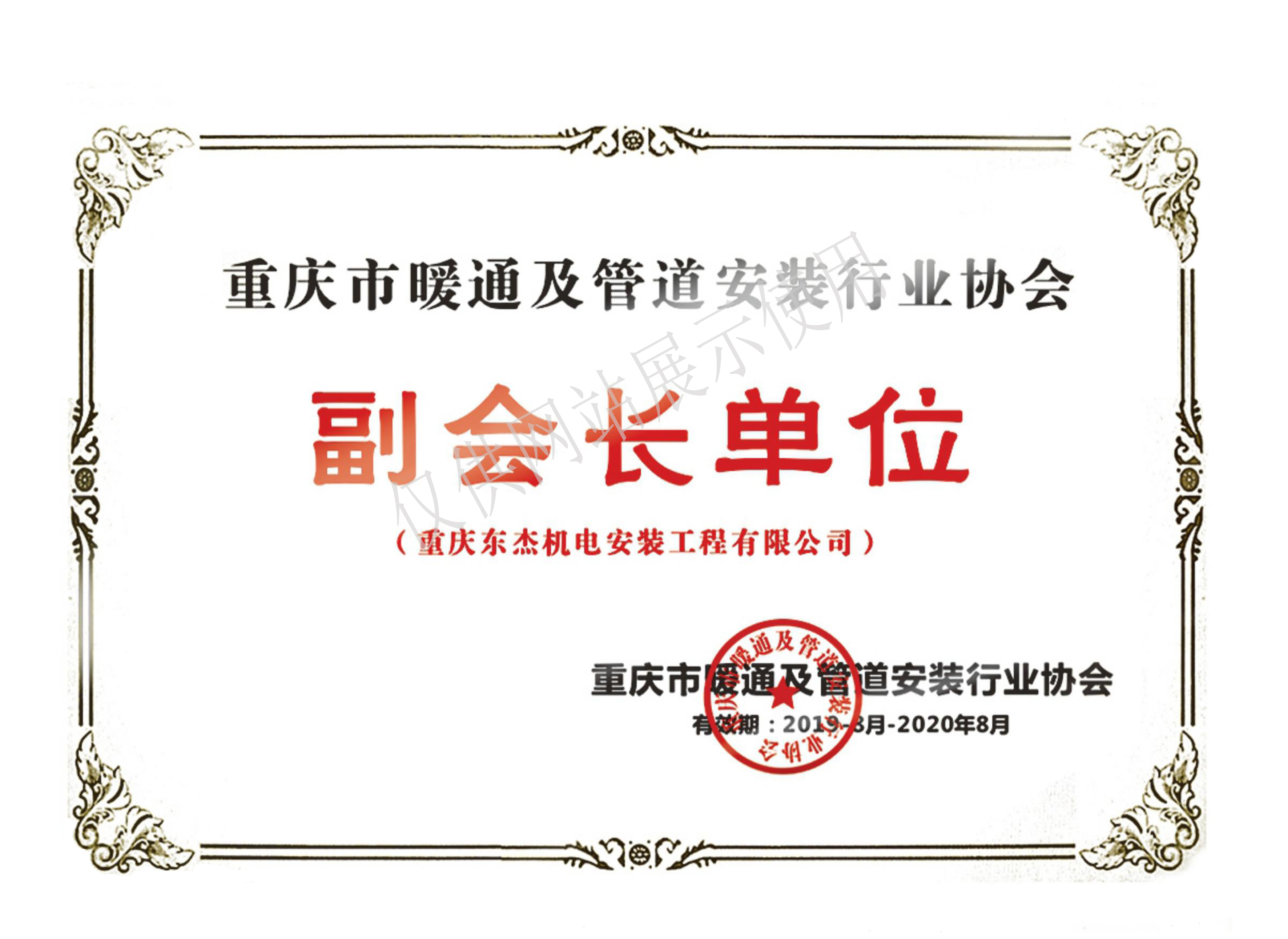 行业副会长单位